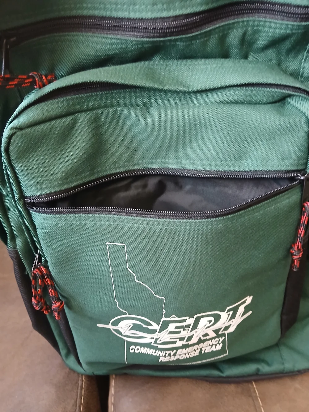 Idaho Green and Black CERT Backpack